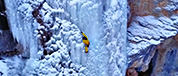 image drone ice climbing